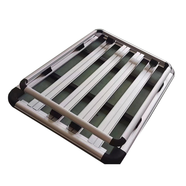 Manufacturer New 4X4 Heavy Duty Truck Steel Roof Cargo Luggage Aluminium Platform Luggage Carriers Basket Cross Roof Rack
