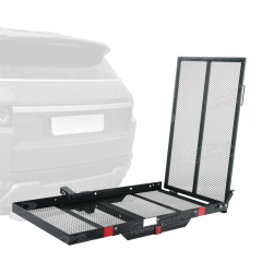 High Quality Universal Steel Travel Bag Luggage Car Rear Rack Folding Hitch Mount Cargo Carrier Basket