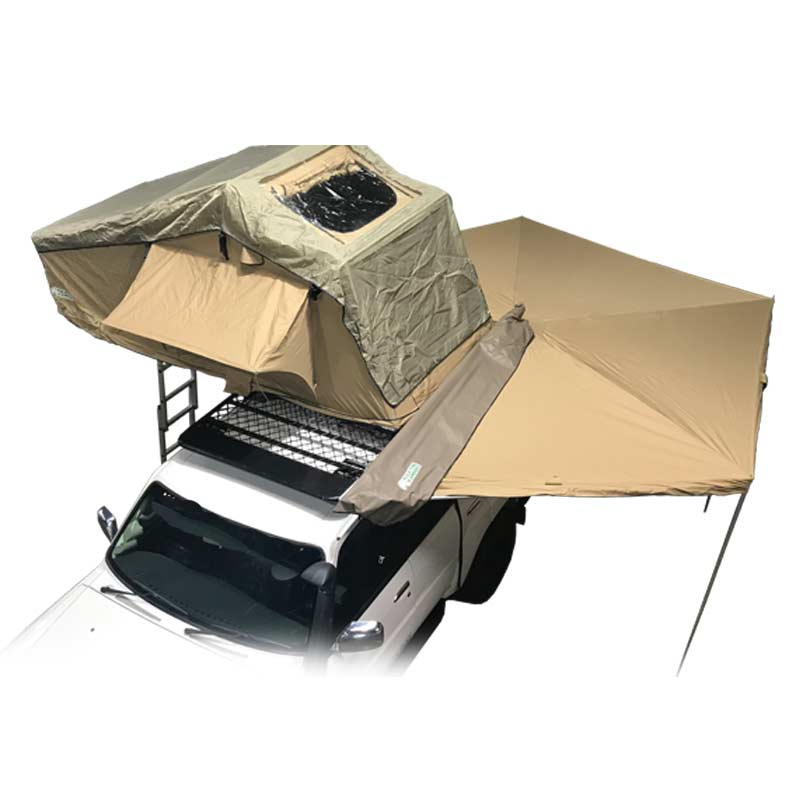 Youngsoul 4X4 Offroad Waterproof Camping 270 Degree Fan Fox Wing Side Awning Tent for SUV Camper Trail RV