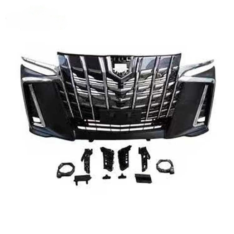 High Fitment PP Material Front Bumper Body Kits Alphard Sc Body Kit Bumper Grille for Alphard 2019+