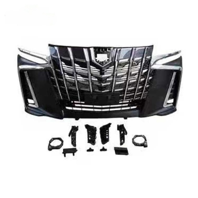 High Fitment PP Material Front Bumper Body Kits Alphard Sc Body Kit Bumper Grille for Alphard 2019+
