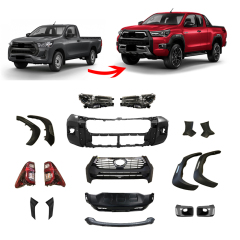 Car Accessories Front Bumper Facelift Bodykit Body Kit for Toyota Hilux Vigo 2008-2012 Upgrade to 2021 Revo Rocco