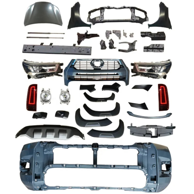 Full Set 4X4 Trucks Vigo Upgrade Rocco Front Bumper Body Kits Accessories with Headlights Customization