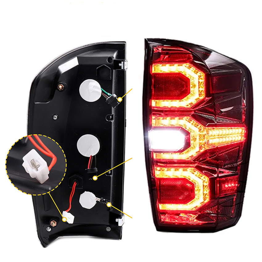 Pickup Accessories LED Tail Light Rear Lamp Brake Turn Signal Rear Reverse Brake Light Replacement for Tacoma 2016+