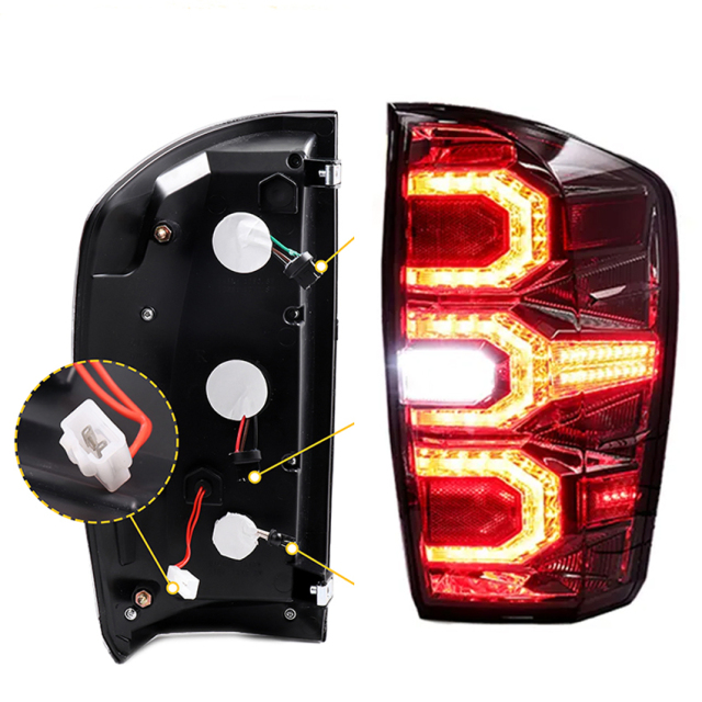Pickup Accessories LED Tail Light Rear Lamp Brake Turn Signal Rear Reverse Brake Light Replacement for Tacoma 2016+