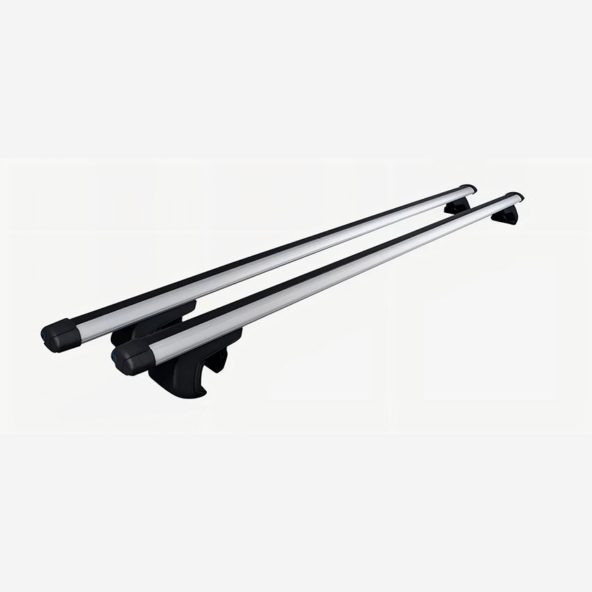 2-Piece Universal Cross Rail Roof Luggage Rack Aluminum Alloy Adjustable Roof Cross Bar with Lock Auto Accessories