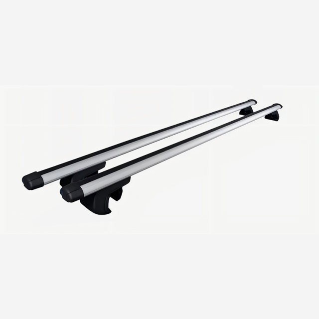 2-Piece Universal Cross Rail Roof Luggage Rack Aluminum Alloy Adjustable Roof Cross Bar with Lock Auto Accessories