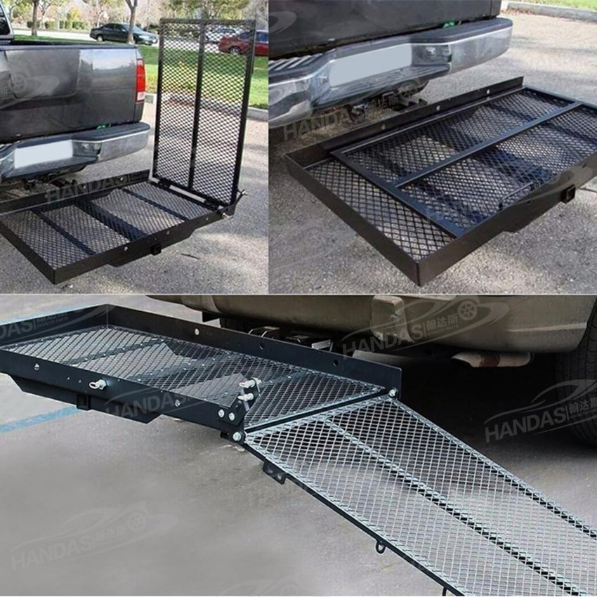 High Quality Universal Steel Travel Bag Luggage Car Rear Rack Folding Hitch Mount Cargo Carrier Basket