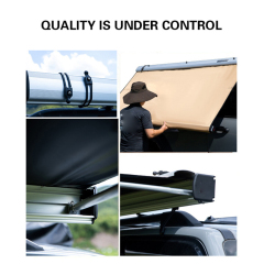 Youngsoul Portable Car Awning Side Accessories Car Roof Side Awning Tent for Cars SUV Pickup