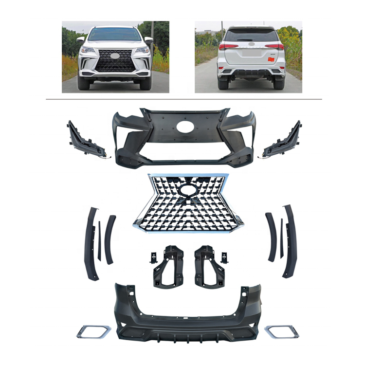 Fortuner Front Grille ABS Bumper Fender Auto Spare Parts Accessories Front Body Kits for New Design