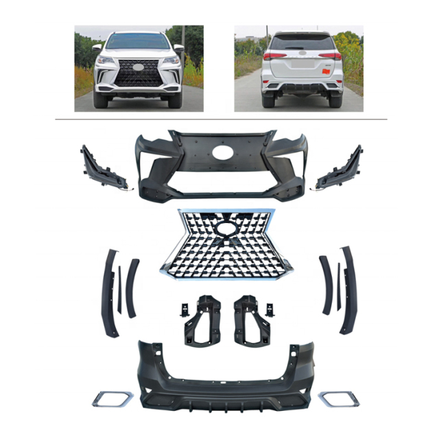 Fortuner Front Grille ABS Bumper Fender Auto Spare Parts Accessories Front Body Kits for New Design