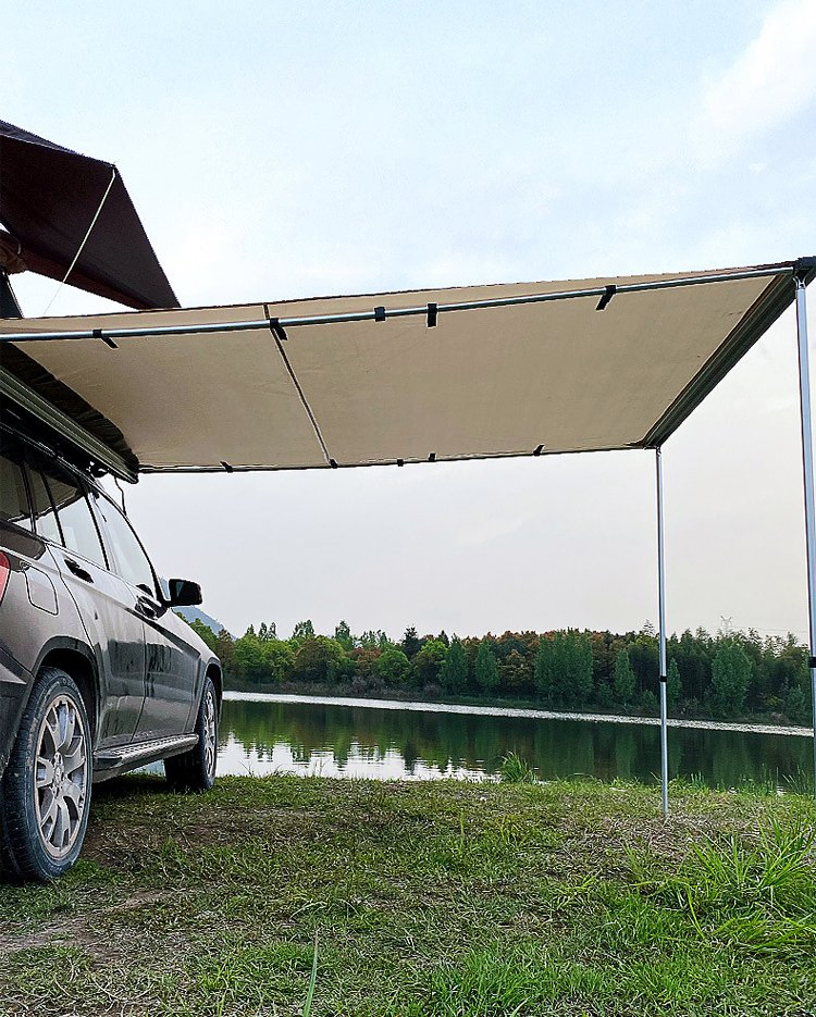 Aluminium Pop up Rooftop Tent Hard Shell Camping SUV Jeep Truck Car Waterproof Roof Side Tent with Ladder