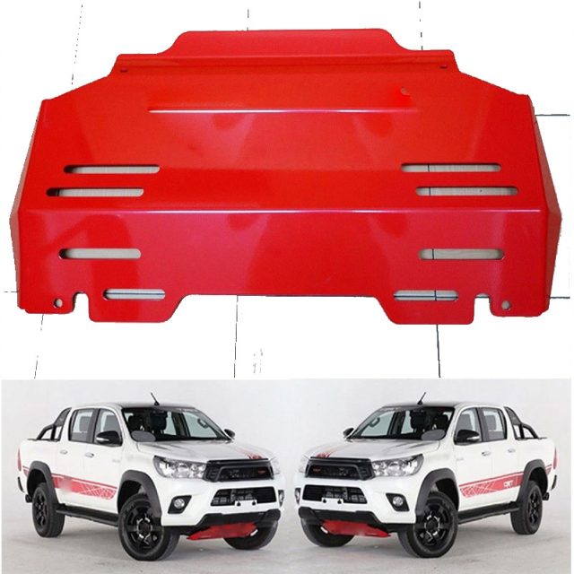Factory Wholesale Skid Plate for Hilux Rocco 4WD Exterior Accessories Engine Protecting Steel Under Engine Guard Cover