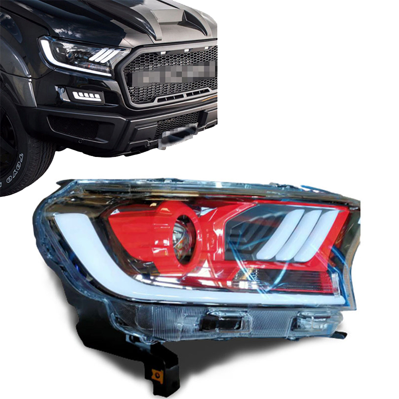 Factory Sale Ranger T7 T8 Spare Parts Truck Front Lights Lamp LED Headlights with High Quality for Ranger