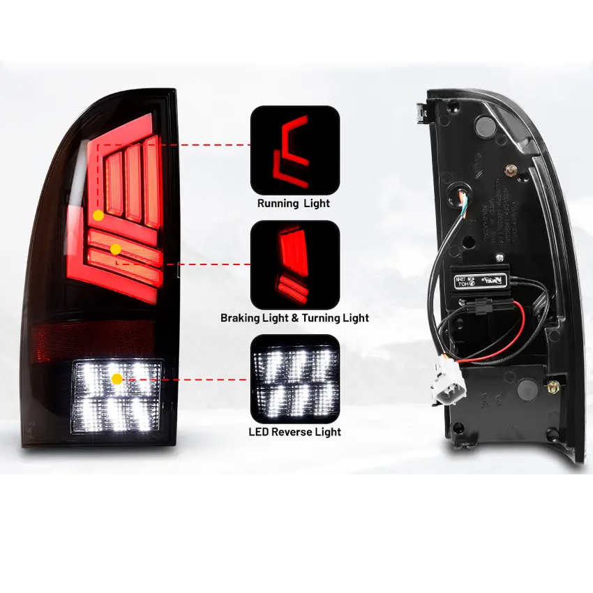 LED Taillights Rear Light Assembly Modified Tail Lights Lamp for Toyota Tacoma 2013 2014 2015