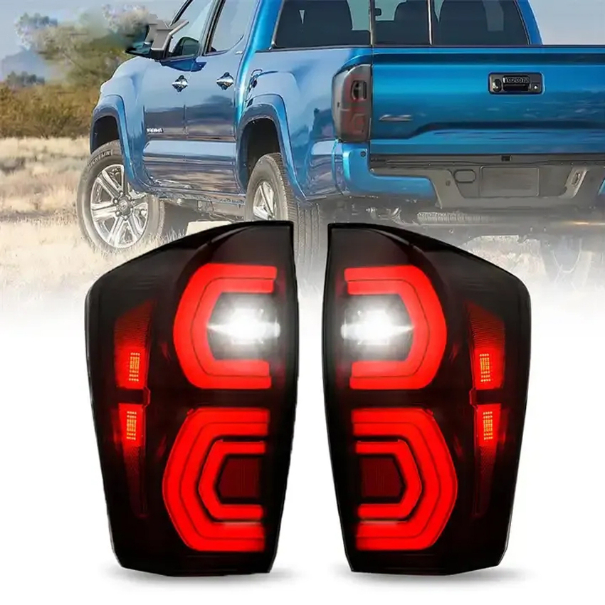 Red Taillight Backlight Back Rear Lights Tail Lamp Dynamic Tail Light for Tacoma 2016-2022