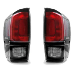 Pair of Car Rear Tail Lights Clear Lens Auto Tail Lights Brake Lamps for Tacoma 2016 2017 2018