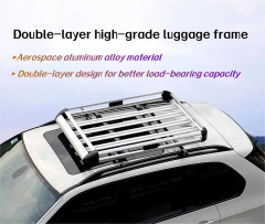 Car Roof Basket OEM Universal Steel Aluminium Roof Rack 4X4 with Cross Bar Basket Truck Roof Cargo Racks