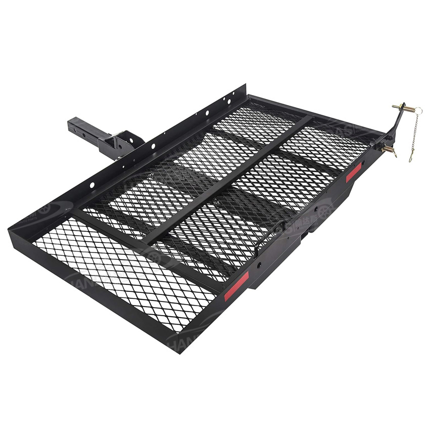 High Quality Universal Steel Travel Bag Luggage Car Rear Rack Folding Hitch Mount Cargo Carrier Basket