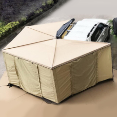 Youngsoul 4X4 Offroad Waterproof Camping 270 Degree Fan Fox Wing Side Awning Tent for SUV Camper Trail RV