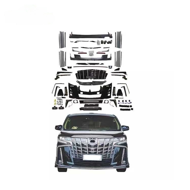 High Fitment PP Material Front Bumper Body Kits Alphard Sc Body Kit Bumper Grille for Alphard 2019+