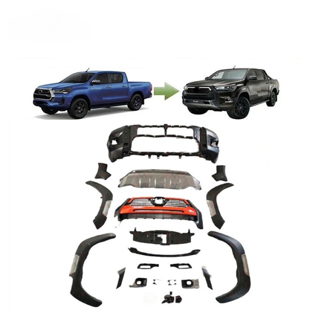 Complete Full Set Facelift Body Kits for Revo Upgrade Rocco Auto Spare Parts Accessories Front Bumper Grille