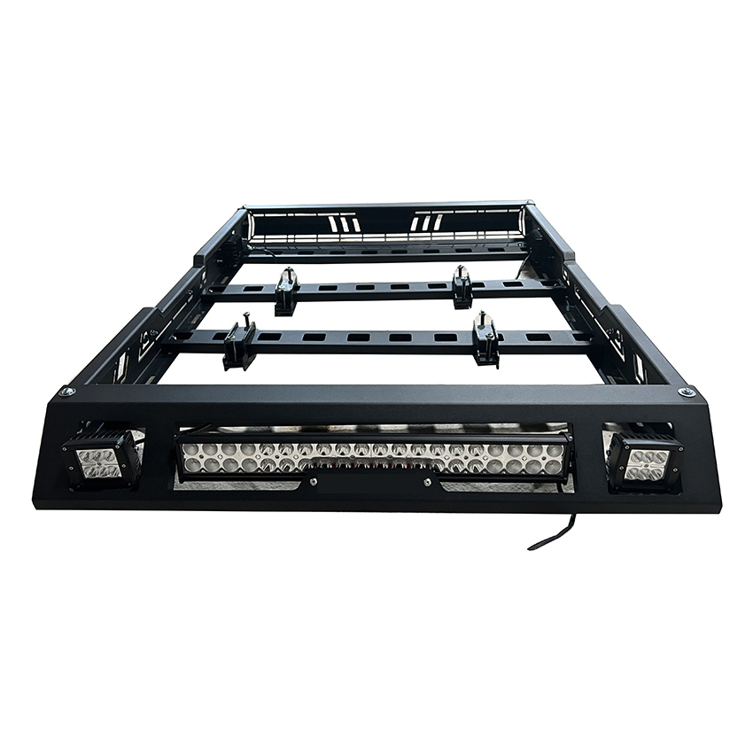Roof Top Cargo Rack for Pickup Offroad Auto Spare Parts and Luggage Roof Cargo with LED Light