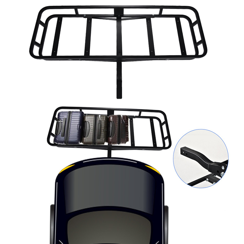 Universal Offroad Cargo Carrier Rear Tow Bar Luggage Rack for Offroad Pickups Trucks Exterior Accessories