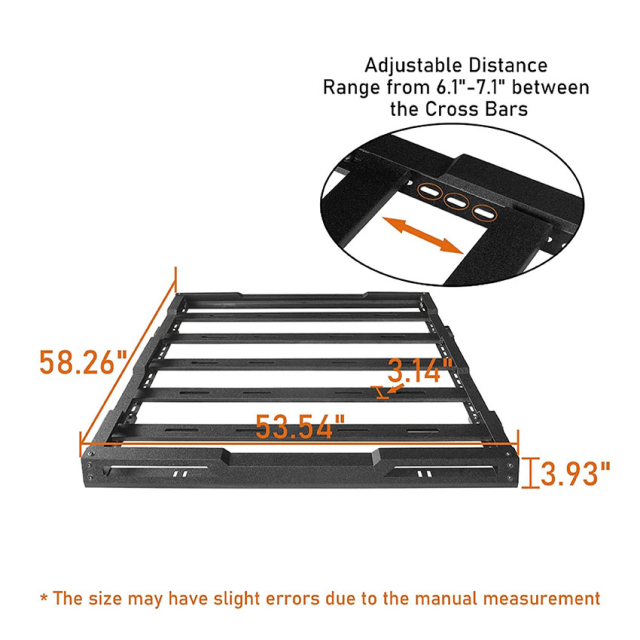 4X4 off Road Roof Racks Modified Parts Accessories Cargo Carriers Car Roof Luggage Racks for Hilux Ranger