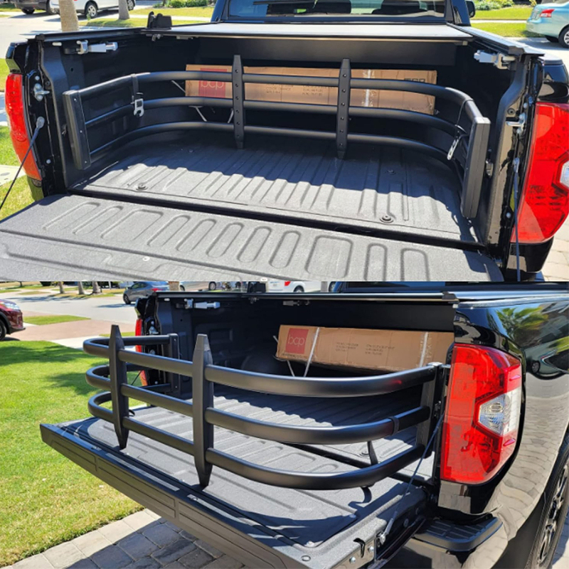 Truck Bed Extender Aluminum Retractable Tailgate Extender Universal Pickup Truck Accessories for Hilux Ranger Triton