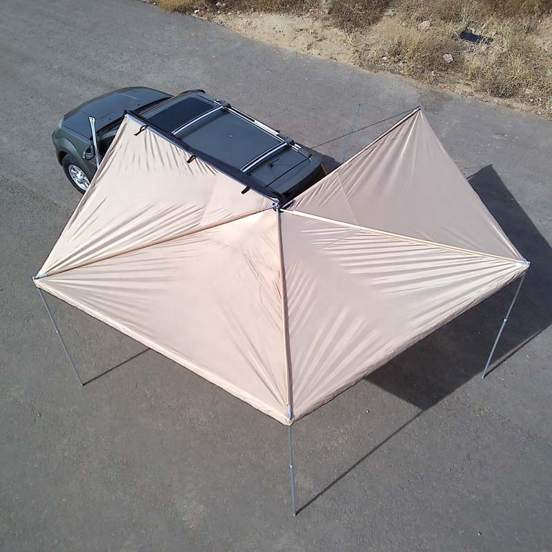 Youngsoul 4X4 Offroad Waterproof Camping 270 Degree Fan Fox Wing Side Awning Tent for SUV Camper Trail RV