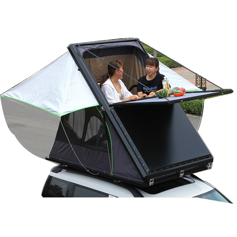 Youngsoul Hot Sale Quick Automatic Opening Camping Hiking Waterproof Aluminum Triangle Car Roof Top Tent with Window