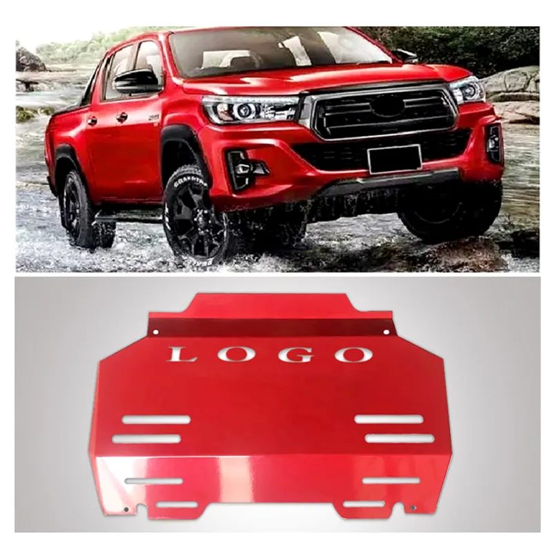 Factory Wholesale Skid Plate for Hilux Rocco 4WD Exterior Accessories Engine Protecting Steel Under Engine Guard Cover