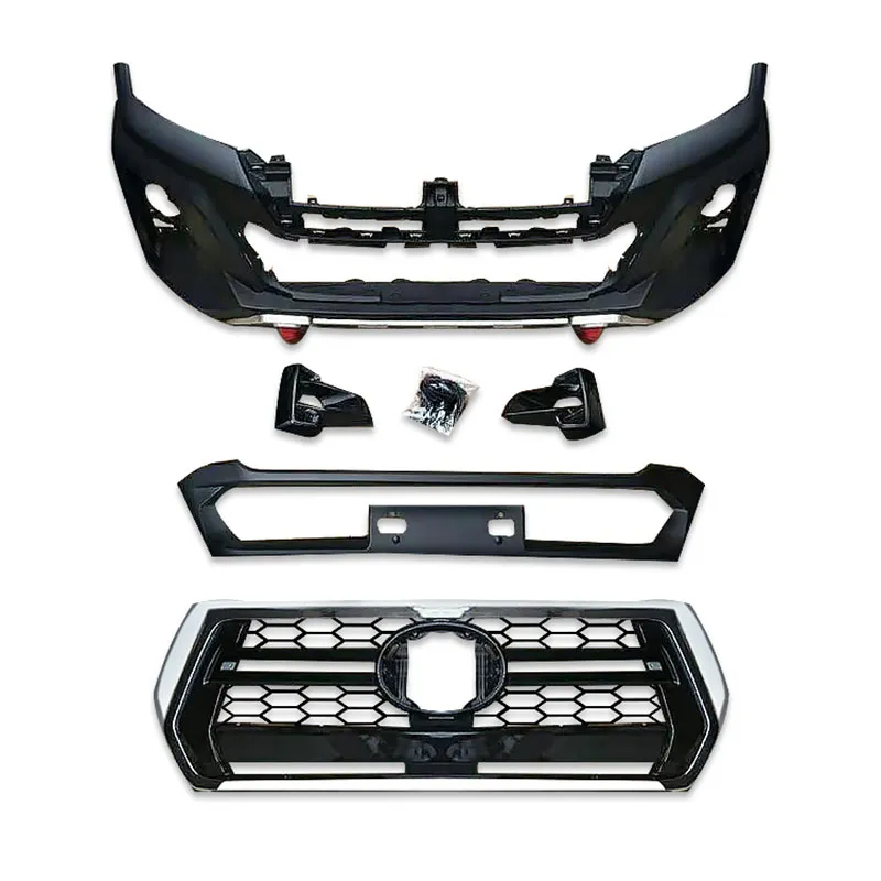 Factory Sale Hilux Revo 2004-2014 Front Body Kits Upgrade 2021 Rocco Whole Front Bumper Bodykits