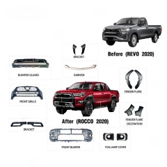 Complete Full Set Facelift Body Kits for Revo Upgrade Rocco Auto Spare Parts Accessories Front Bumper Grille