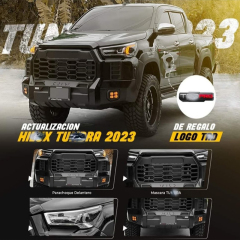 Full Sets Hilux Revo Upgrade Bodykits Conversion Front Bumper Body Kits Auto Spare Accessories with Fender Flare