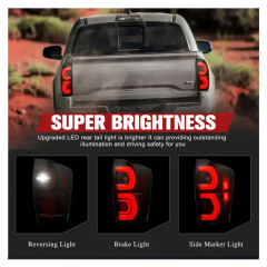Red Taillight Backlight Back Rear Lights Tail Lamp Dynamic Tail Light for Tacoma 2016-2022
