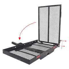 High Quality Universal Steel Travel Bag Luggage Car Rear Rack Folding Hitch Mount Cargo Carrier Basket