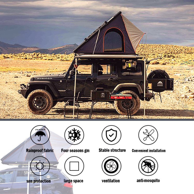Youngsoul Camping Aluminum Wholesale 4 Person Rooftop Tents Vehicle Hard Shell Car Roof Top Tent