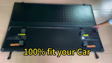 High Quality Pickup Truck Bed Cover Fiberglass Hard Tri Folding Tonneau Cover Accessories for Isuzu Dmax