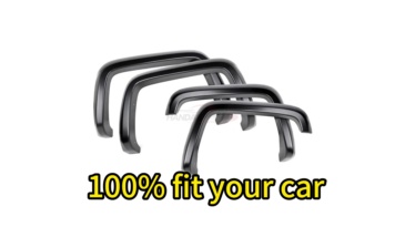 Smooth-Textured Matte Black Pocket Bolt-Riveted Style Fender Flares for Chevy Colorado 2016