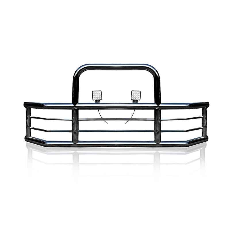Front Bumper Grill Guard Deer Herd Bumper Brush Moose Bumper Guard for Freightliner Cascadia 2008-2017 Semi Trucks