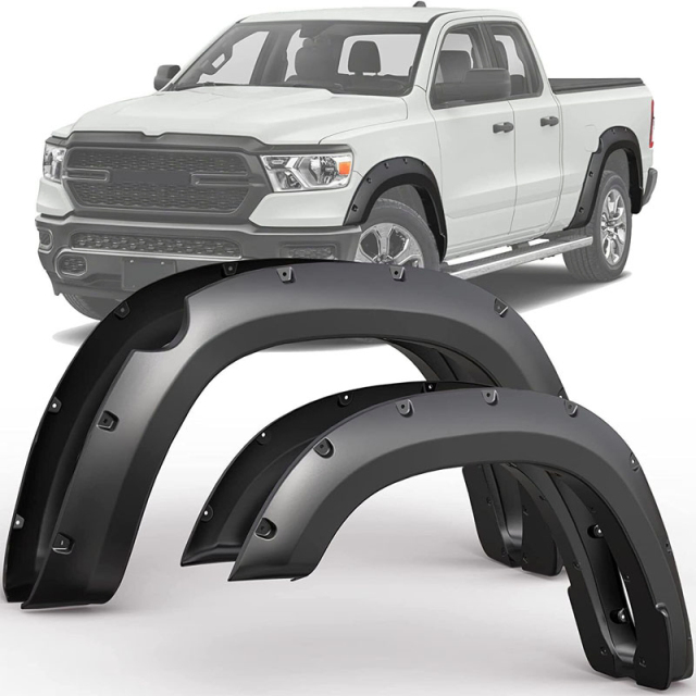 for RAM1500 2019+ off Road Accessories Wheel Fender Flare Arch Fender Flares Spare Parts