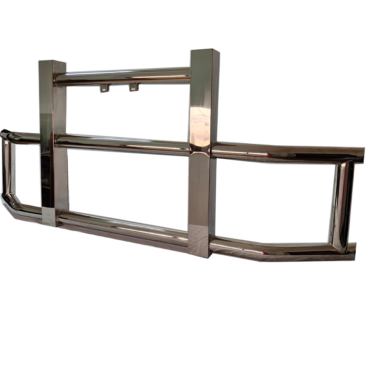 Wholesale Heavy Duty Stainless Steel Front Bull Bar Bumper Deer Guard for Semi Truck Freightliner and Volvo Vnl