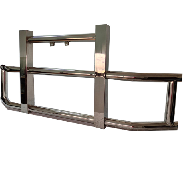 Wholesale Heavy Duty Stainless Steel Front Bull Bar Bumper Deer Guard for Semi Truck Freightliner and Volvo Vnl