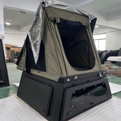 Wholesale Price Aluminum Hard Type Truck Bed Cover with Roof Top Tent Camping Car Rooftop Tent Automatic Quick Set Thin Roof Top Tent