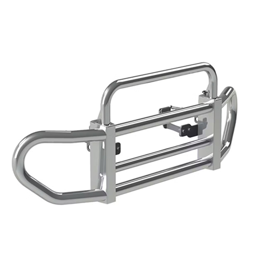 North American Black Steel Semi Truck Bumper Deer Grille Guard Truck Accessories for Volvo Vnl Kenworth T680 with Brackets