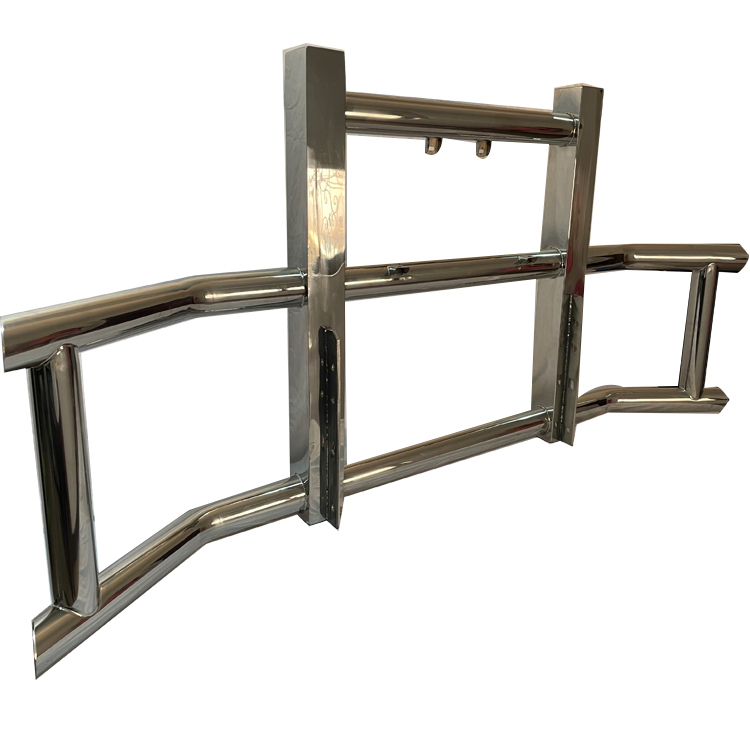Wholesale Heavy Duty Stainless Steel Front Bull Bar Bumper Deer Guard for Semi Truck Freightliner and Volvo Vnl