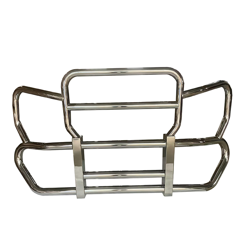 High Quality Brush Guard for Front Bumper Deer Moose Guard Bracket Grille Semi-Truck Accessories for Trucks Steel Deer Guard Protector
