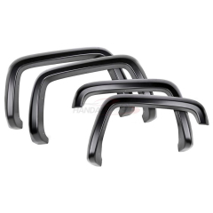 Smooth-Textured Matte Black Pocket Bolt-Riveted Style Fender Flares for Chevy Colorado 2016